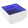 LED-Couchtisch aus weißem Ingenieurholz, 50x50x30 cm. von , Couchtisch - Ref: Foro24-847504, Preis: 111,72 €, Rabatt: %