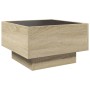 Center table and LED engineered oak wood Sonoma 50x50x30 cm by , Coffee table - Ref: Foro24-847506, Price: 108,15 €, Discount: %