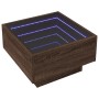 Mesa de centro y LED madera ingeniería marrón roble 50x50x30 cm de , Mesas de centro - Ref: Foro24-847510, Precio: 111,99 €, ...