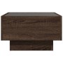 Mesa de centro y LED madera ingeniería marrón roble 50x50x30 cm de , Mesas de centro - Ref: Foro24-847510, Precio: 111,99 €, ...