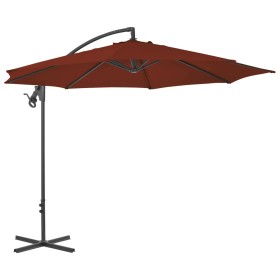 Cantilever parasol with terracotta steel pole 300 cm by vidaXL, Umbrellas - Ref: Foro24-312507, Price: 129,70 €, Discount: %