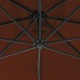 Cantilever parasol with terracotta steel pole 250x250 cm by vidaXL, Umbrellas - Ref: Foro24-312511, Price: 129,26 €, Discount: %