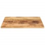 Solid rough mango wood square table top 90x90x2.5cm by , Table tops - Ref: Foro24-371354, Price: 103,43 €, Discount: %