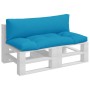 Kissen für Palettensofa, 2 Stück, hellblaues Gewebe. von , Kissen für Stühle und Sofas - Ref: Foro24-360926, Preis: 56,99 €, ...