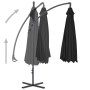 Cantilever parasol with black steel pole 300 cm by vidaXL, Umbrellas - Ref: Foro24-312508, Price: 129,19 €, Discount: %