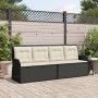 Reclining garden armchair with black synthetic rattan cushions by , garden benches - Ref: Foro24-368937, Price: 201,42 €, Dis...