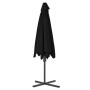 Garden umbrella with black steel pole 300x230cm by vidaXL, Umbrellas - Ref: Foro24-312520, Price: 94,74 €, Discount: %