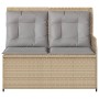 Garden reclining armchair with beige synthetic rattan cushions by , garden benches - Ref: Foro24-368940, Price: 206,22 €, Dis...