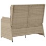 Garden reclining armchair with beige synthetic rattan cushions by , garden benches - Ref: Foro24-368940, Price: 206,22 €, Dis...