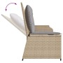 Garden reclining armchair with beige synthetic rattan cushions by , garden benches - Ref: Foro24-368940, Price: 206,22 €, Dis...