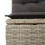 Reclining garden armchair with gray synthetic rattan cushions by , garden benches - Ref: Foro24-368942, Price: 207,85 €, Disc...