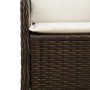 Reclining garden armchair with brown synthetic rattan cushions by , garden benches - Ref: Foro24-368956, Price: 209,75 €, Dis...