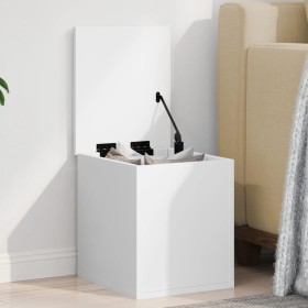 Engineered wood storage box in white, 30x35x35 cm by , Storage trunks - Ref: Foro24-840667, Price: 42,85 €, Discount: %