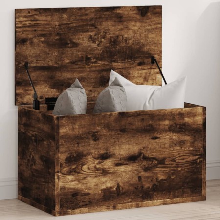 Smoked oak engineered wood storage box 60x35x35 cm by , Storage trunks - Ref: Foro24-840678, Price: 56,51 €, Discount: %