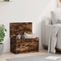 Smoked oak engineered wood storage box 60x35x35 cm by , Storage trunks - Ref: Foro24-840678, Price: 56,51 €, Discount: %