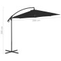 Cantilever parasol with black steel pole 300 cm by vidaXL, Umbrellas - Ref: Foro24-312508, Price: 129,19 €, Discount: %