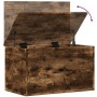 Smoked oak engineered wood storage box 60x35x35 cm by , Storage trunks - Ref: Foro24-840678, Price: 56,51 €, Discount: %