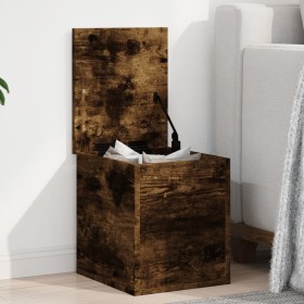 Smoked oak engineered wood storage box 30x35x35 cm by , Storage trunks - Ref: Foro24-840671, Price: 41,76 €, Discount: %