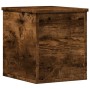 Smoked oak engineered wood storage box 30x35x35 cm by , Storage trunks - Ref: Foro24-840671, Price: 41,71 €, Discount: %