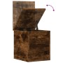 Smoked oak engineered wood storage box 30x35x35 cm by , Storage trunks - Ref: Foro24-840671, Price: 41,71 €, Discount: %