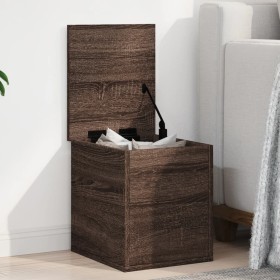 Engineered wood storage box, brown oak, 30x35x35 cm by , Storage trunks - Ref: Foro24-840673, Price: 42,99 €, Discount: %