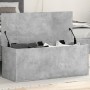 Caja de almacenaje madera ingeniería gris hormigón 90x35x35 cm de , Baúles de almacenamiento - Ref: Foro24-840684, Precio: 73...