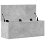 Caja de almacenaje madera ingeniería gris hormigón 90x35x35 cm de , Baúles de almacenamiento - Ref: Foro24-840684, Precio: 73...