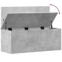 Caja de almacenaje madera ingeniería gris hormigón 90x35x35 cm de , Baúles de almacenamiento - Ref: Foro24-840684, Precio: 73...