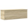 Caja de almacenaje madera ingeniería roble sonoma 102x35x35 cm de , Baúles de almacenamiento - Ref: Foro24-840690, Precio: 79...