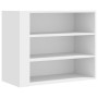 Engineered wood white wall cabinet 75x35x60 cm by , Shelves and shelves - Ref: Foro24-848416, Price: 72,99 €, Discount: %