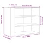 Engineered wood white wall cabinet 75x35x60 cm by , Shelves and shelves - Ref: Foro24-848416, Price: 72,99 €, Discount: %