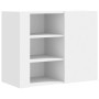 Engineered wood white wall cabinet 75x35x60 cm by , Shelves and shelves - Ref: Foro24-848423, Price: 78,43 €, Discount: %