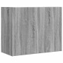 Engineered wood Sonoma gray wall cabinet 75x35x60 cm by , Shelves and shelves - Ref: Foro24-848421, Price: 63,85 €, Discount: %