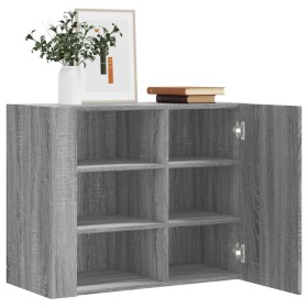 Engineered wood Sonoma gray wall cabinet 75x35x60 cm by , Shelves and shelves - Ref: Foro24-848428, Price: 78,43 €, Discount: %