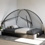 Mongolia 220 black mesh mosquito net with doors 200x150x140 cm by , Mosquito nets - Ref: Foro24-4010043, Price: 25,31 €, Disc...