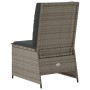 Reclining garden armchair with gray synthetic rattan cushions by , Outdoor sofas - Ref: Foro24-368975, Price: 109,99 €, Disco...