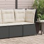 Gartenecksofa mit schwarzen Kissen aus synthetischem Rattan von , Outdoor-Sofas - Ref: Foro24-368982, Preis: 114,76 €, Rabatt: %