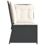 Corner garden sofa with black synthetic rattan cushions by , Outdoor sofas - Ref: Foro24-368982, Price: 114,76 €, Discount: %