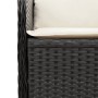 Corner garden sofa with black synthetic rattan cushions by , Outdoor sofas - Ref: Foro24-368982, Price: 114,76 €, Discount: %