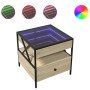 Coffee table with Infinity LED Sonoma oak 50x50x51 cm by , Coffee table - Ref: Foro24-847713, Price: 126,95 €, Discount: %