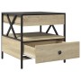 Coffee table with Infinity LED Sonoma oak 50x50x51 cm by , Coffee table - Ref: Foro24-847713, Price: 126,95 €, Discount: %