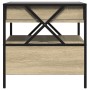 Coffee table with Infinity LED Sonoma oak 50x50x51 cm by , Coffee table - Ref: Foro24-847713, Price: 126,95 €, Discount: %