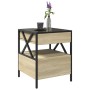 Coffee table with Infinity LED Sonoma oak 40x40x51 cm by , Coffee table - Ref: Foro24-847718, Price: 97,05 €, Discount: %