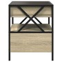 Coffee table with Infinity LED Sonoma oak 40x40x51 cm by , Coffee table - Ref: Foro24-847718, Price: 97,05 €, Discount: %