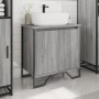 Armario lavabo baño madera ingeniería gris Sonoma 60x35x60 cm de , Muebles de baño - Ref: Foro24-848657, Precio: 70,34 €, Des...