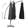 Cantilever umbrella with black steel pole 250x250 cm by vidaXL, Umbrellas - Ref: Foro24-312512, Price: 134,79 €, Discount: %