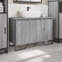 Bathroom vanity cabinet in gray Sonoma engineered wood, 91x35x60 cm. by , Bathroom furniture - Ref: Foro24-848662, Price: 100...