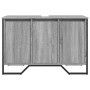 Bathroom vanity cabinet in gray Sonoma engineered wood, 91x35x60 cm. by , Bathroom furniture - Ref: Foro24-848662, Price: 100...