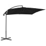 Cantilever umbrella with black steel pole 250x250 cm by vidaXL, Umbrellas - Ref: Foro24-312512, Price: 134,79 €, Discount: %