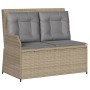 Garden reclining armchair with beige synthetic rattan cushions by , garden benches - Ref: Foro24-368949, Price: 206,22 €, Dis...